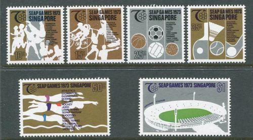 SINGAPORE Sc#183-186 1973 Sports, National Stadium MNH CV$17