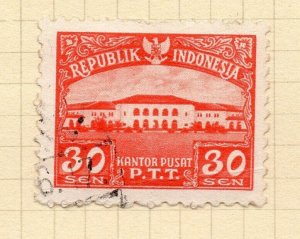 Indonesia 1951-55 Early Issue Fine Used 30sen. NW-14717
