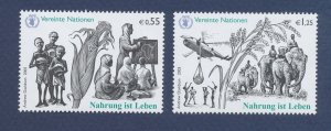 UNITED NATIONS VIENNA - Scott 373-374  - MNH - 2005 - Agriculture, Farming