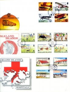 16 FDC years 1980-1989.