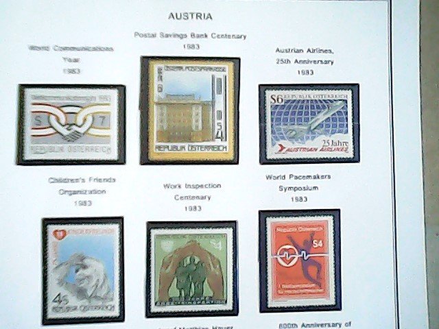 1983  Austria  MNH  full page auction