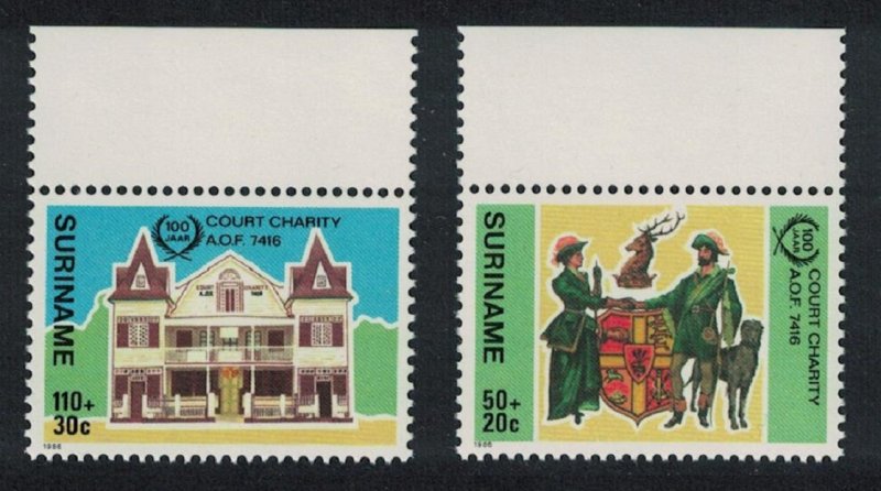Suriname Foresters' Court Charity 2v Top Margins 1986 MNH SG#1288-1289