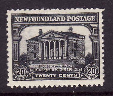 Newfoundland id.#13726-Sc.#171-20c Colonial Building-unused NH-1929-31-