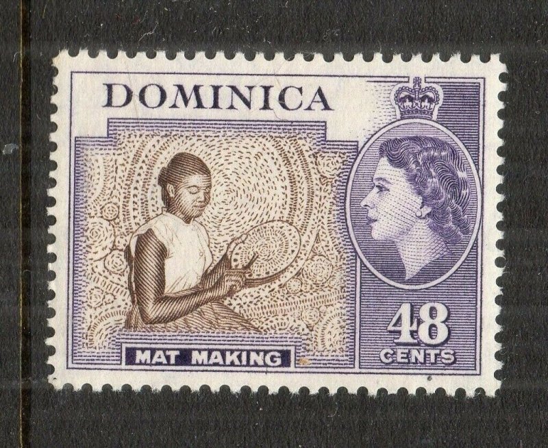 Dominica QEII 1950s Early Issue Fine Mint Hinged 48c. NW-137547 