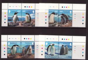 BAT PENGUINS SET COMPLETE QEII  issued  2013  IN Superb MNH CONDITON.