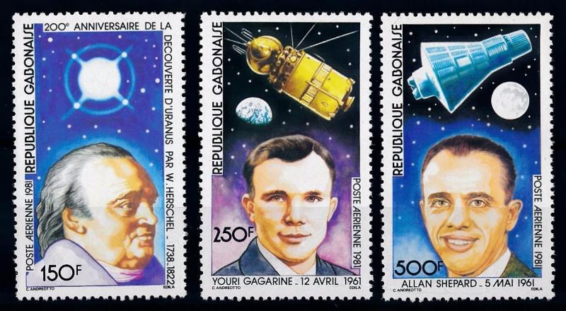 [64426] Gabon 1981 Space Travel Weltraum Gagarin Airmail MNH