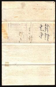 US 1869 Mortgage Paper w/ Revenue (Folded) - Z15866