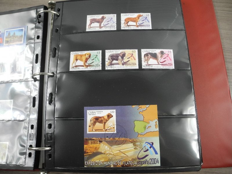 CUBA(2002-2008), Stamp Collection in stock pages(Kenmore binder)