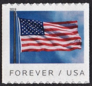 SC#5343 (55¢) Flag (BCA) Coil Single (2019) SA
