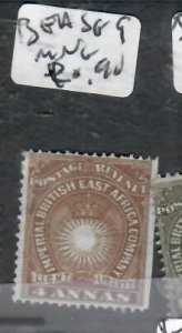 BRITISH EAST AFRICA ARMS  4A SG 9    MNG   P0501H