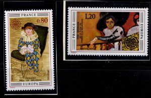 France Scott 1431-1432 MNH** Europa Art stamp set of 1975