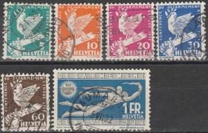 Switzerland #210-5 F-VF Used  CV $19.85  (A14431)