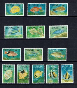 Tuvalu: 1992, Fish definitive set, MNH