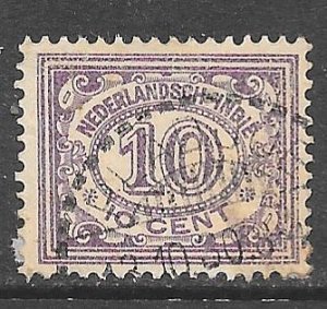 Netherlands Indies 116: 10c Numeral, used, F-VF