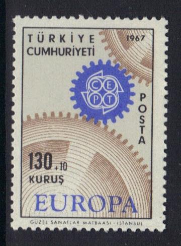 Turkey  #B121  MNH  1967   Europa 130k + 10k