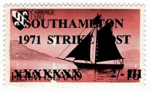 (I.B) Cinderella Collection : Southampton Strike Post 2/- (Herm overprint)