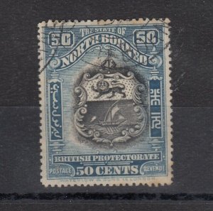 North Borneo 1911 50c SG179a VFU J6763