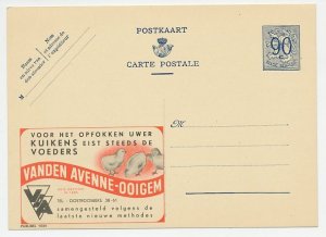 Publibel - Postal stationery Belgium 1951 Chickens - Rearing