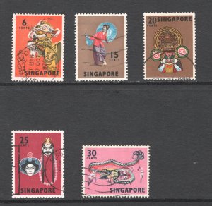 Singapore, Scott #87,89-92    VF, Used, Forms of Dance,  .... 5710073