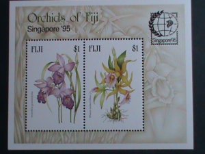 FIJI-1995-SINGAPORE'95 INTERNATIONAL STAMP SHOW-ORCHIDS OF FIJI MNH-S/S-VF