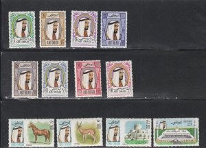 Abu Dhabi # 56-67,Sheik Zaid, Hinged & NH, 1/2 Cat.