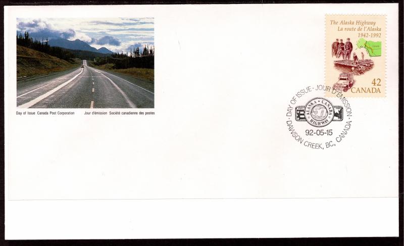 Canada 1413 Alaska Highway Canada Post U/A FDC