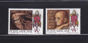 Vatican 630-631 Set MNH Pope Paul VI (C)