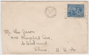 TRINIDAD & TOBAGO cover postmarked Port-of-Spain, 14 Dec. 1934 to USA