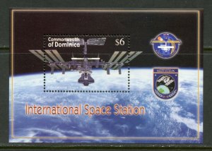 DOMINICA  INTERNATIONAL SPACE STATION  SOUVENIR  SHEET MINT NH