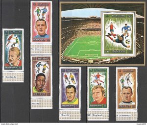 1972 Manama Football World Cup Olympic Games Mexico Munich #718A-23+Bl139 Ar075