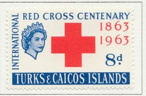 1963 British Colony TURKS AND CAICOS ISLANDS 8d MH* Stamp A28P44F30221-