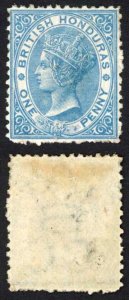 British Honduras SG5 1d Pale Blue Wmk Crown CC Perf 12.5 M/M Cat 95 pounds