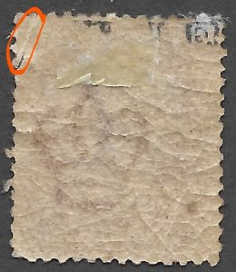 Doyle's_Stamps: Mint OG 1864 Rose Red Victorian Scott #33*, Plt #141  (faults)