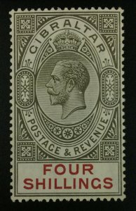 MOMEN: GIBRALTAR SG #100 SCRIPT CA MINT OG NH £70++ LOT #62418