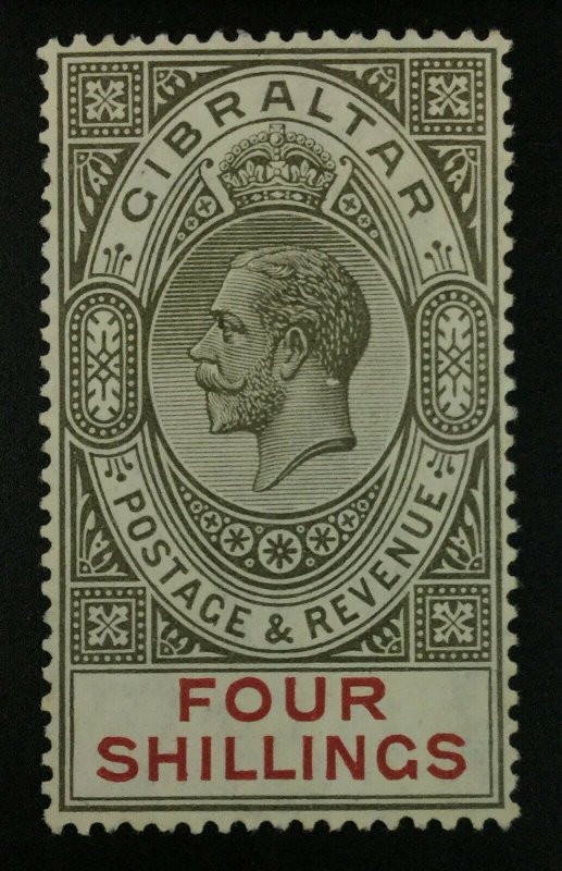 MOMEN: GIBRALTAR SG #100 SCRIPT CA MINT OG NH £70++ LOT #62418