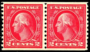 U.S. #455 MINT PAIR OG NH