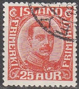 Iceland #121  F-VF Used CV $62.50  (A15488)