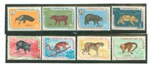 Ecuador #657-660/676-679 Used Single (Complete Set) (Wildlife)