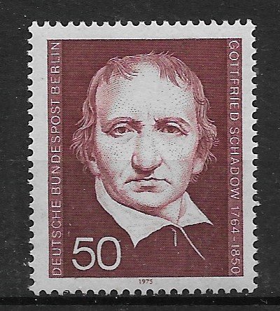 1975 Berlin 9N353 Scultor Johann Gottfried Schadow MNH