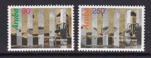 Aruba  #158-159   MNH  1998  Fort Zoutman