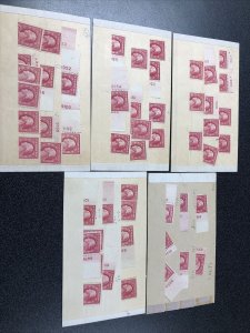 499 Washington 2 cents with Plate Numbers Mostly ( 53 Stamps ) 