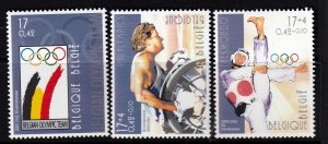 Belgium 2000 - Summer Olympic     - MNH   set   #  1808-1810