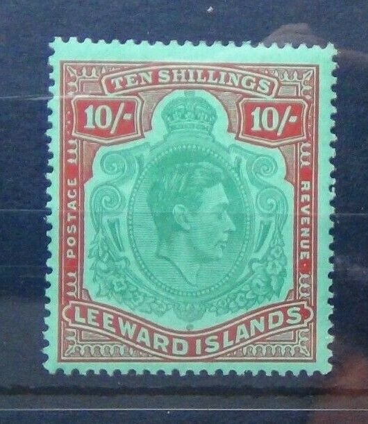 Leeward Islands 1938 - 1951 10s VLMM Fine SG113 