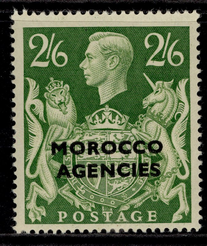 MOROCCO AGENCIES GVI SG92, 2s 6d yellow-green, M MINT. Cat £22.