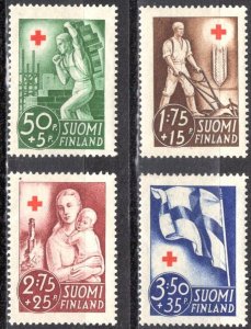 FINLAND B44-B47  MINT LIGHT HINGE  SHERWOOD STAMP  A4