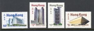 Hong Kong 457 to 460 complete set - mnh Hong Kong architecture - Elizabeth II