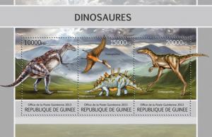 GUINEA 2013 SHEET DINOSAURS