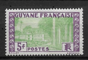 French Guiana 1929, 5fr, Scott # 149, VF MH*OG,,(RONGLN-5)