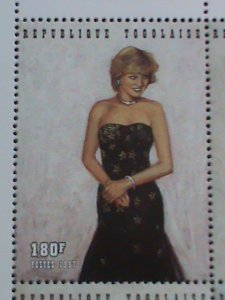 ​TOGO STAMP:1997 SC#1798 DIANA -PRINCESS OF WALES MINT FULL SHEET