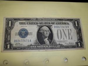 1928 FUNNY BACK $1.00 SILVER CERTIFICATE